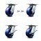 Service Caster 5 Inch Solid Poly Swivel Caster Swivel Locks 2 Brakes, 2PK SCC-35S520-SPUB-BSL-2-SLB-2 - alternate 1